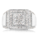 1.5 Carat Diamond Gents Ring in 10ct White Gold