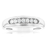 1/4 Carat Diamond Gents Ring in 10ct White Gold