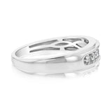 1/4 Carat Diamond Gents Ring in 10ct White Gold