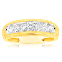 Load image into Gallery viewer, 3/4 Carat Diamond Gents Ring in 10ct Yellow Gold