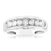 Load image into Gallery viewer, 3/4 Carat Diamond Gents Ring in 10ct White Gold