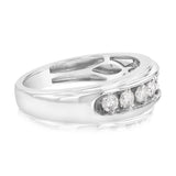3/4 Carat Diamond Gents Ring in 10ct White Gold
