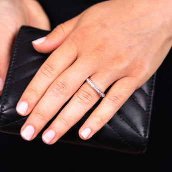 1/4 Carat Diamond Eternity Ring in 10ct White Gold