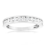 1/2 Carat Diamond Eternity Ring in 10ct White Gold