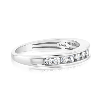 1/2 Carat Diamond Eternity Ring in 10ct White Gold
