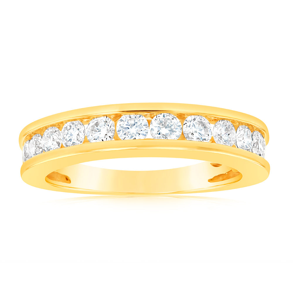 1 Carat Diamond Eternity Ring in 10ct Yellow Gold