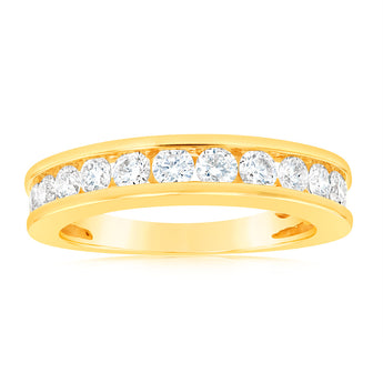 1 Carat Diamond Eternity Ring in 10ct Yellow Gold