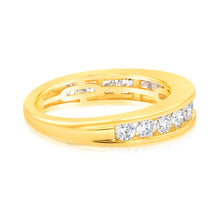 Load image into Gallery viewer, 1 Carat Diamond Eternity Ring in 10ct Yellow Gold