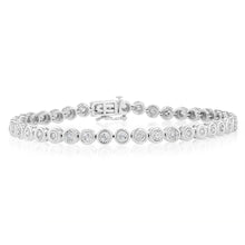 Load image into Gallery viewer, 1 Carat Diamond Bracelet in 10ct White Gold