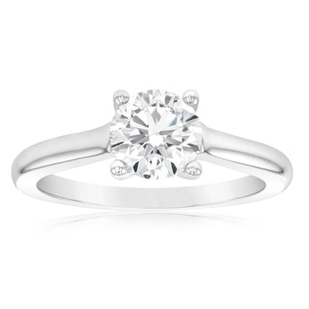 0.95 Carat Solitaire Diamond Ring in 18ct White Gold