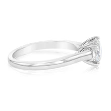 Load image into Gallery viewer, 0.95 Carat Solitaire Diamond Ring in 18ct White Gold