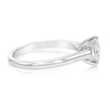 0.95 Carat Solitaire Diamond Ring in 18ct White Gold
