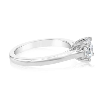 0.85 Carat Solitaire Diamond Ring in 18ct White Gold