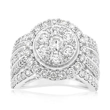 Load image into Gallery viewer, 3 Carat Diamond Ring in 10ct White Gold