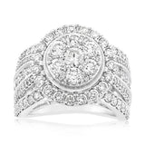 3 Carat Diamond Ring in 10ct White Gold
