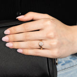 9ct Yellow Gold Diamond Ring with 19 Brilliant Cut Diamonds