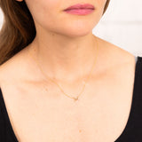 Initial M Diamond Pendant in 9ct Yellow Gold