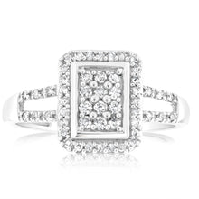 Load image into Gallery viewer, 1/3 Carat Diamond Ring in 10ct White Gold