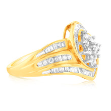 Load image into Gallery viewer, 1/2 Carat Diamond Ring in 10ct Yellow Gold