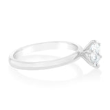 14ct White Gold Solitaire Ring with 1.00 Carat HJ P1/3 Diamond