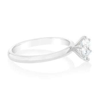 14ct White Gold Solitaire Ring with 1.00 Carat HJ P1/3 Diamond