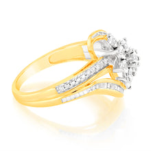 Load image into Gallery viewer, 10ct Yellow Gold Diamond Ring With 0.18 Carat Of Diamonds