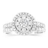 1 Carat Diamond Ring in 9ct White Gold