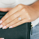 9ct Yellow Gold Oval Shaped Ring in 0.30 Carat Natural Diamonds