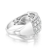 Sterling Silver  0.95 Carat Diamond Channel Set Ring