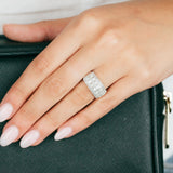 Sterling Silver  0.95 Carat Diamond Channel Set Ring