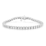 Sterling Silver 0.95 Carat  Diamond 18cm Tennis Bracelet with Brilliant Cut Diamonds