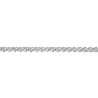 0.45 Carat Diamond 18cm Bracelet set in Sterling Silver