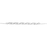 Sterling Silver 1/10 Carat Diamond Infinity Slider Bracelet