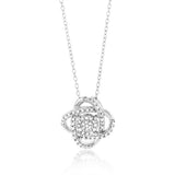 Sterling Silver 1/5 Carat Diamond Pendant on 45cm Chain