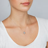 Sterling Silver 1/5 Carat Diamond Pendant on 45cm Chain