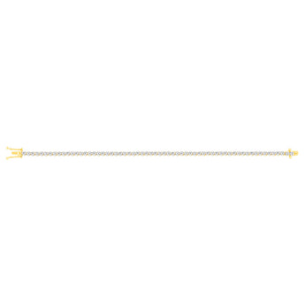 9ct Yellow Gold 1.5 Carat Natural Diamond 18cm Bracelet in