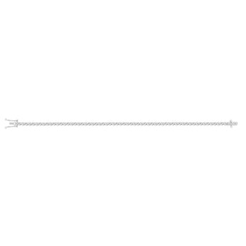 9ct White Gold 1.5 Carat Natural Diamond 18cm Bracelet
