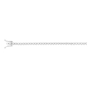 9ct White Gold 1.5 Carat Natural Diamond 18cm Bracelet