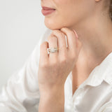 9ct Yellow Gold 1/2 Carat Diamond Ring set with 86 Round Brilliant Cut Diamonds