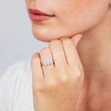 1/10 Carat Diamond Ring with 19 Round Brilliant Diamonds in 9ct Yellow Gold
