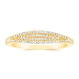 10ct Yellow Gold Fancy Ring in 1/5 Carat Natural Diamonds