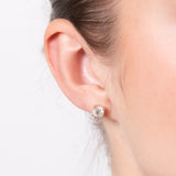1.40 Carat Diamond Solitaire Stud Earring in 9ct Yellow Gold