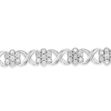 1/2 Carat Diamond Tennis Bracelet in Sterling Silver