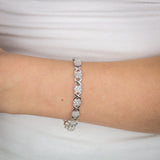 1/2 Carat Diamond Tennis Bracelet in Sterling Silver