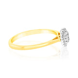 1/10 Carat Diamond Ring in 9ct Yellow Gold