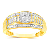 1/3 Carat Diamond Dress Ring in 9ct Yellow Gold
