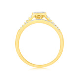 1/3 Carat Diamond Dress Ring in 9ct Yellow Gold