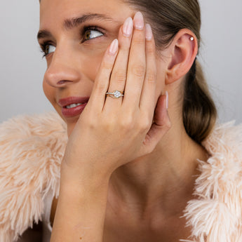 1/10 Carat Diamond Dress Ring in 9ct Yellow Gold