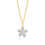 Diamond Pendant in 9ct Yellow Gold