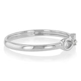 1 Diamond Dress Ring in Sterling Silver